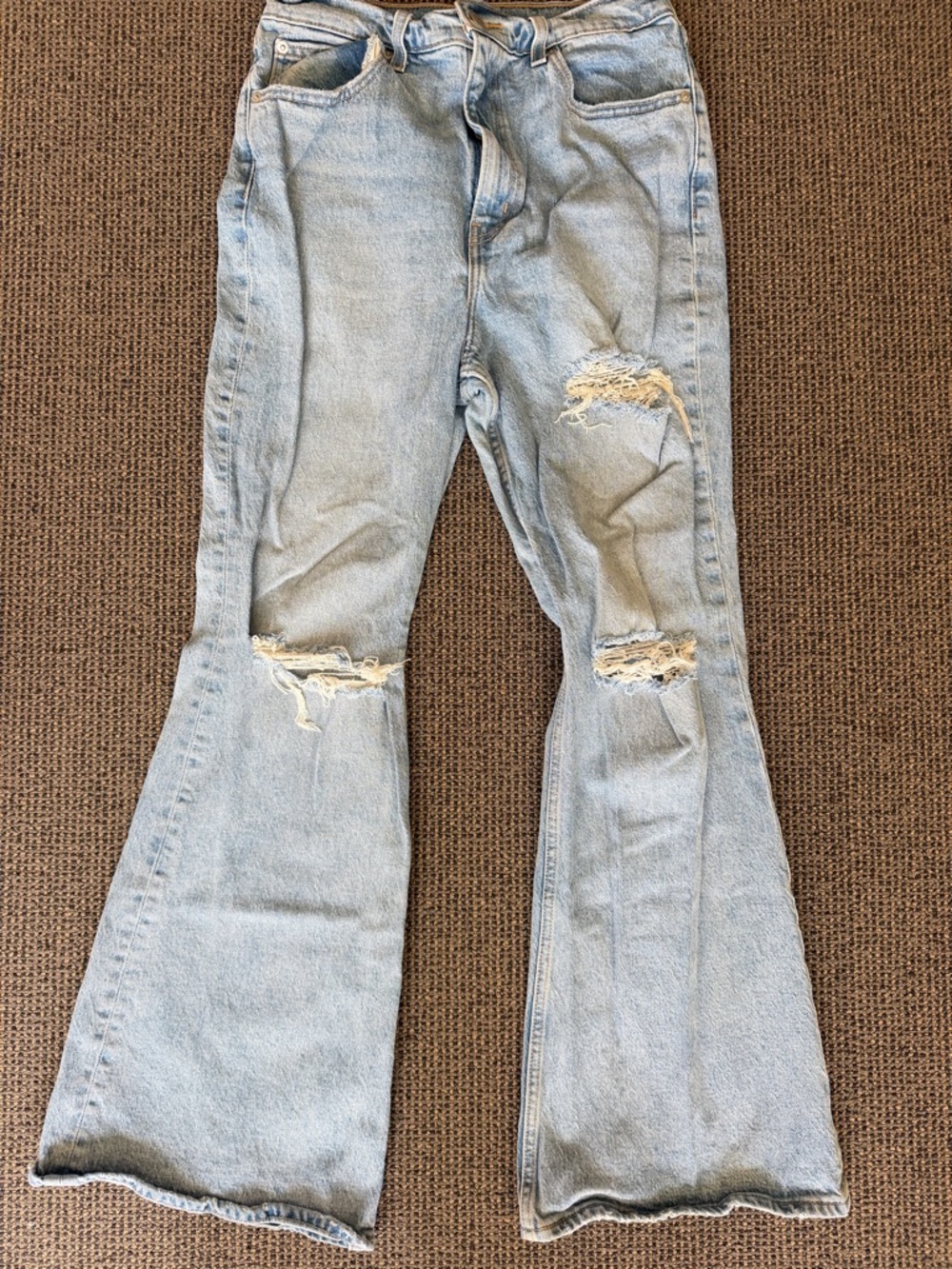 Levi’s Light Blue Distressed Flare Jeans - Women's